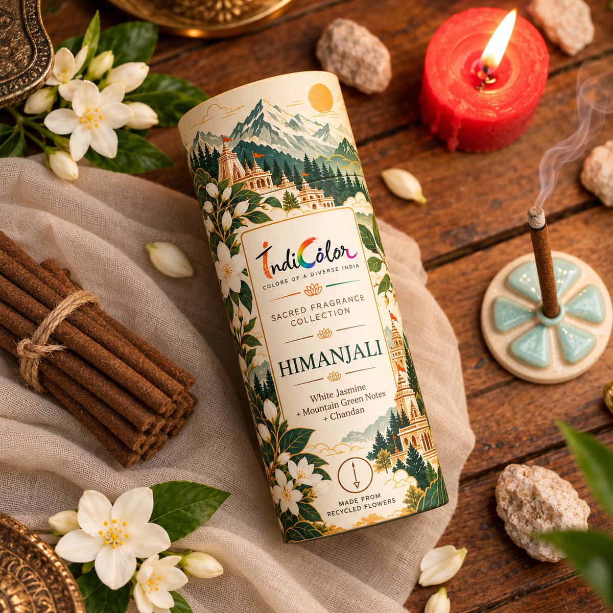 Himanjali – Himalayan Mogra Premium Dhoop Sticks | INDICOLOR