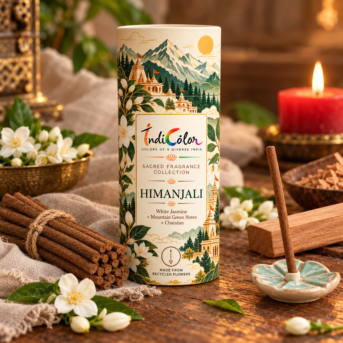 Himanjali – Himalayan Mogra Premium Dhoop Sticks | INDICOLOR